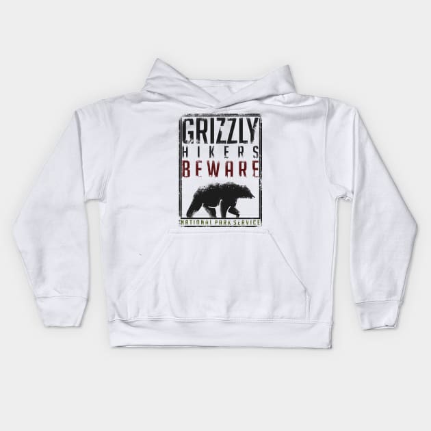 Beware the Grizzly Kids Hoodie by Arkadius